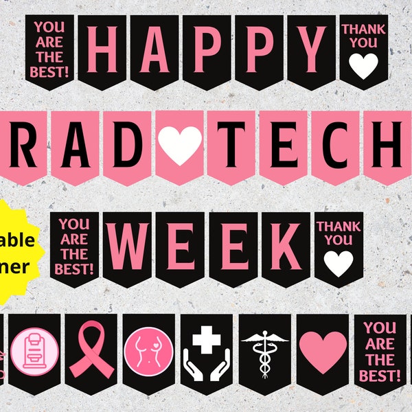 Rad Tech Week Banners Etsy