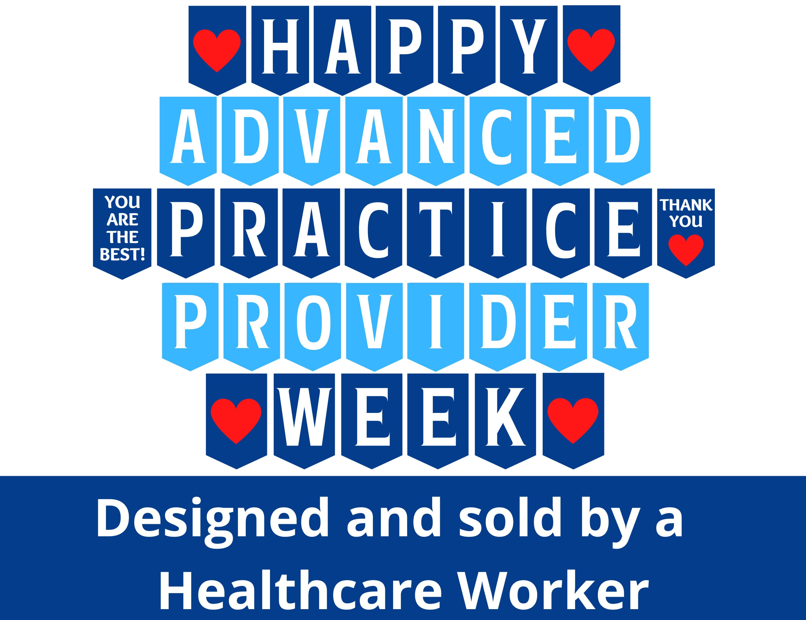 Advanced Practice Provider Week Printable Banner, Happy APP Week Banner ...