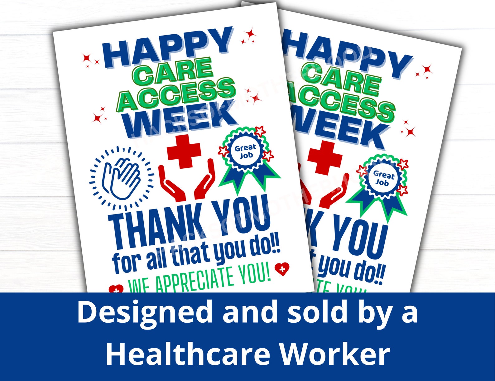 Care Access Week Printable Poster, Patient Access Professional Week ...