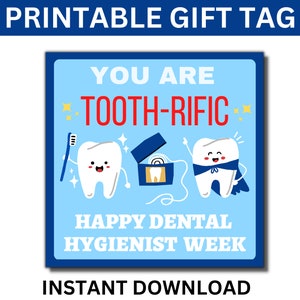 Mundhygieniker Woche Geschenkanhänger, Glückliche Mundhygieniker Woche, Mundhygieniker Wertschätzung, Mundhygieniker Geschenk, Zahnhygieniker