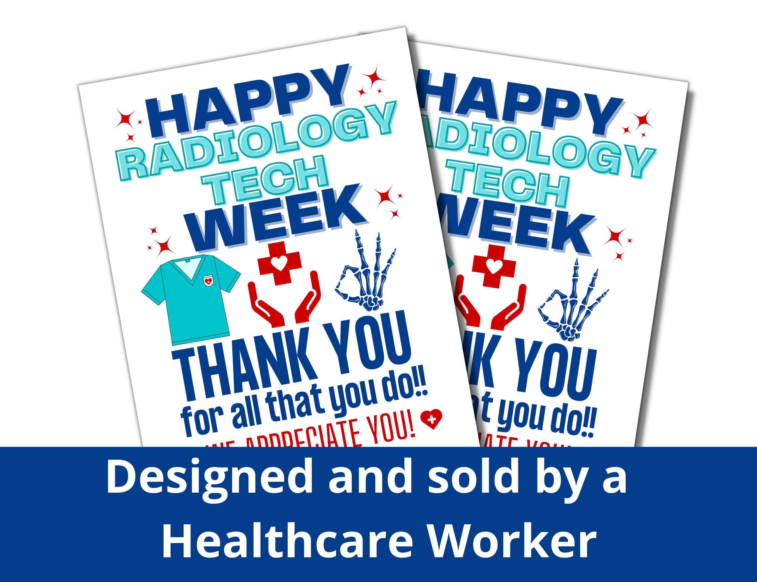 Rad Tech Week Printable Poster, Radiologic Tech Week Sign, Rad Tech ...