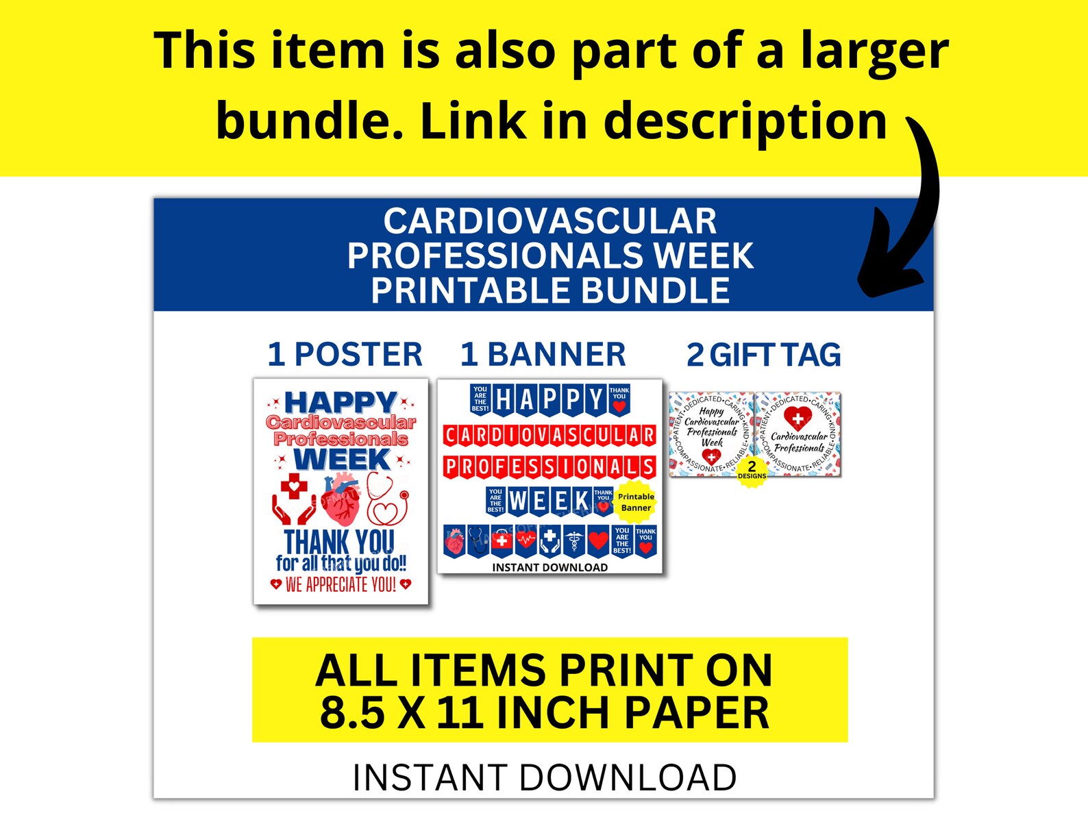 CVT Week Printable Gift Tag, Cardiovascular Professionals Gift ...