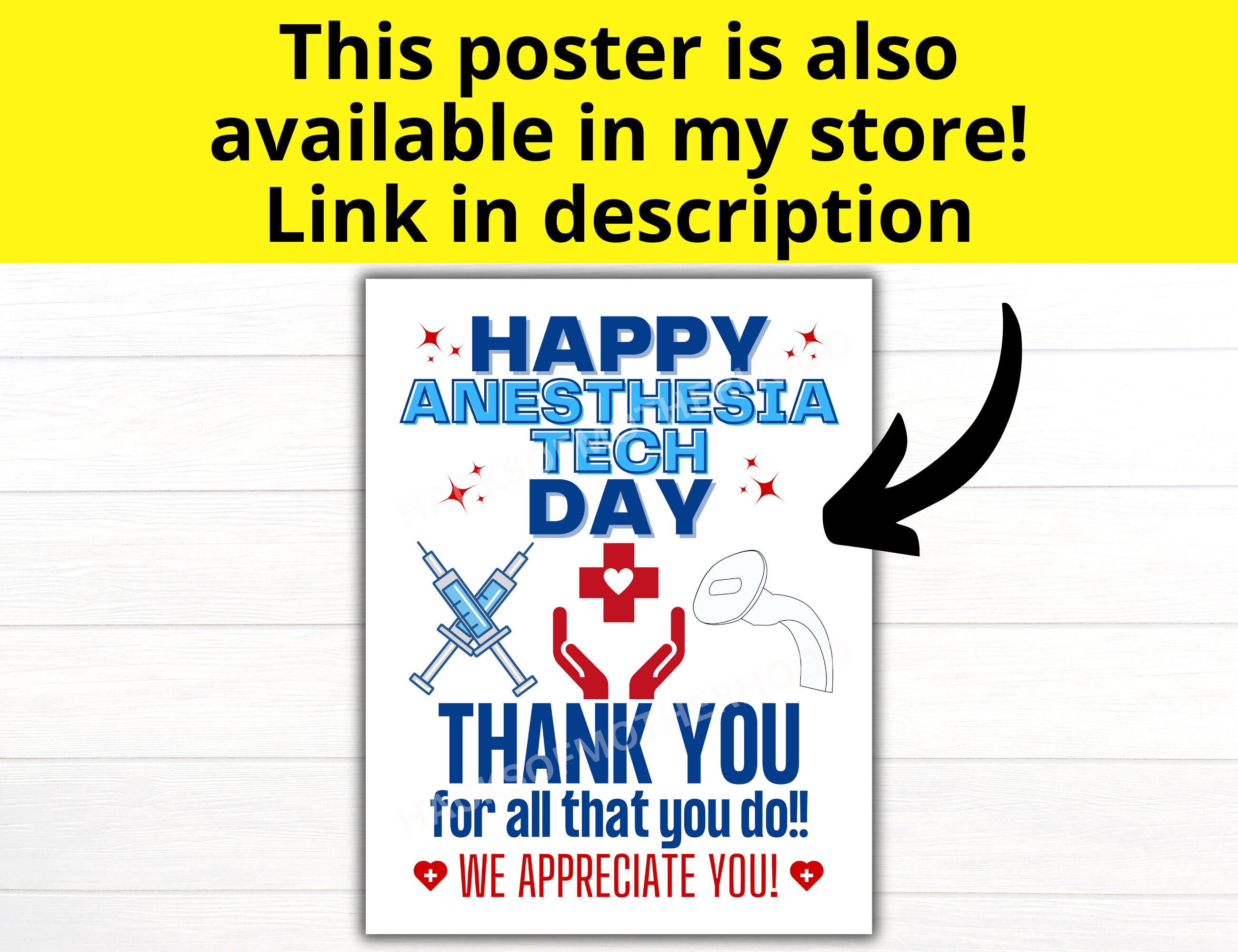 Anesthesia Tech Day Printable Banner, Anesthesia Technician Day Sign ...