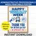 Administrative Professionals Day Printable Poster, Administrative ...