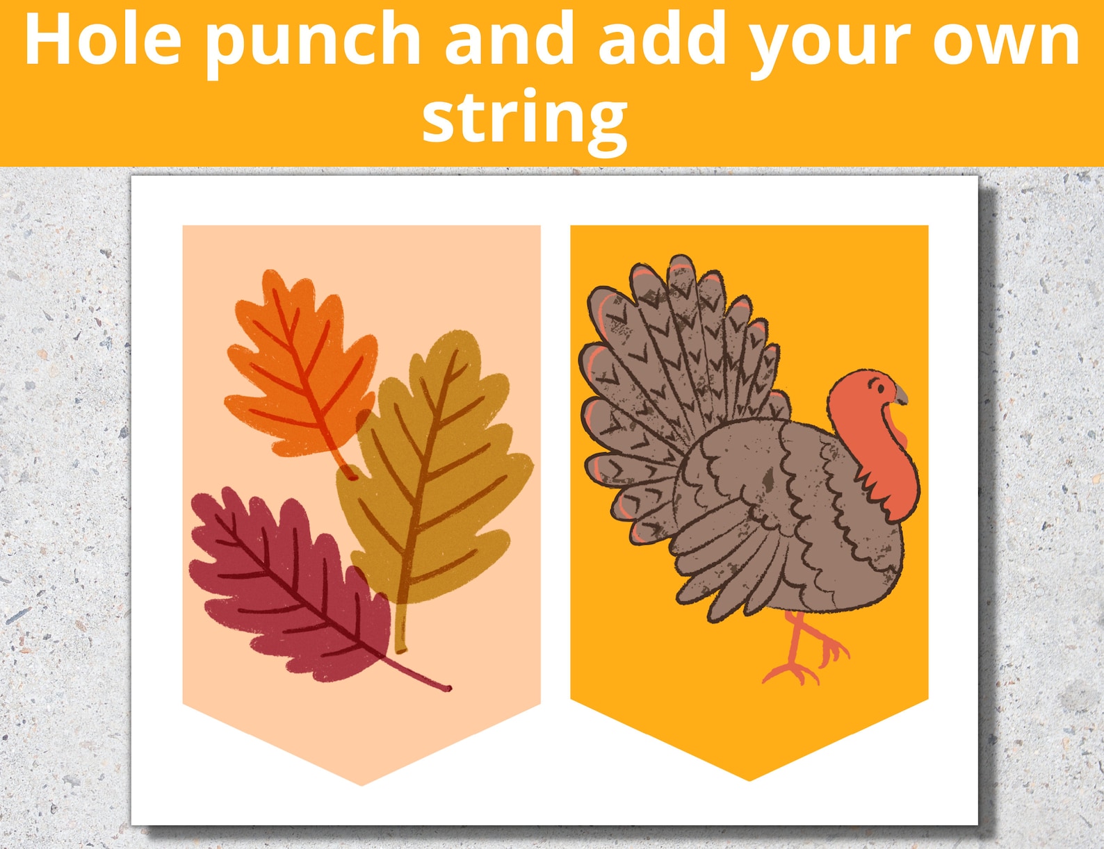 Friendsgiving Printable Banner Happy Thanksgiving Printable - Etsy