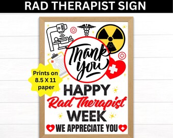 Plakat do druku z okazji Tygodnia Radioterapeuty, prezent dla radioterapeuty, podziękowania dla radioterapeuty, radioterapia, terapia radiacyjna, radioterapia