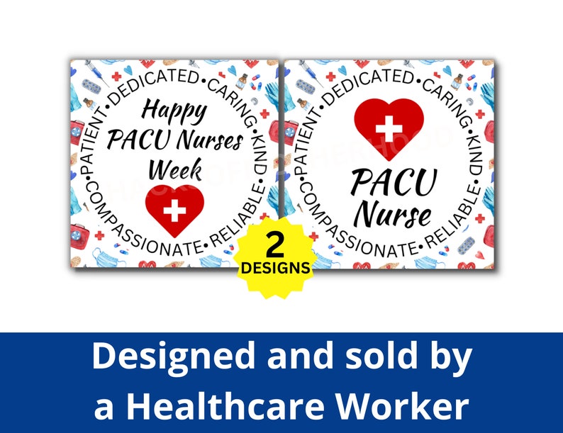 PACU Nurses Week Printable Gift Tag, Perianesthesia Nurse Week Gift ...