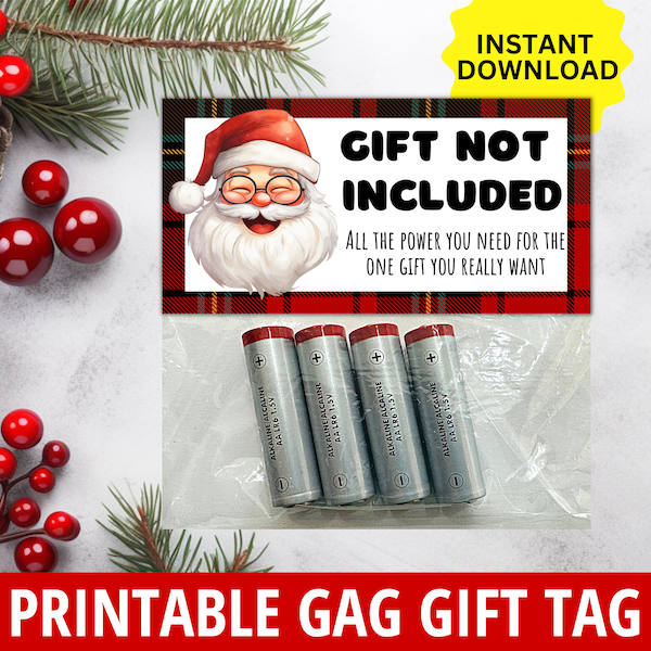 Gag Gifts for Christmas, Funny White Elephant Gift, Gift Not included, Funny Stocking Stuffer, Gag Gift Secret Santa, Gag gift for Adults