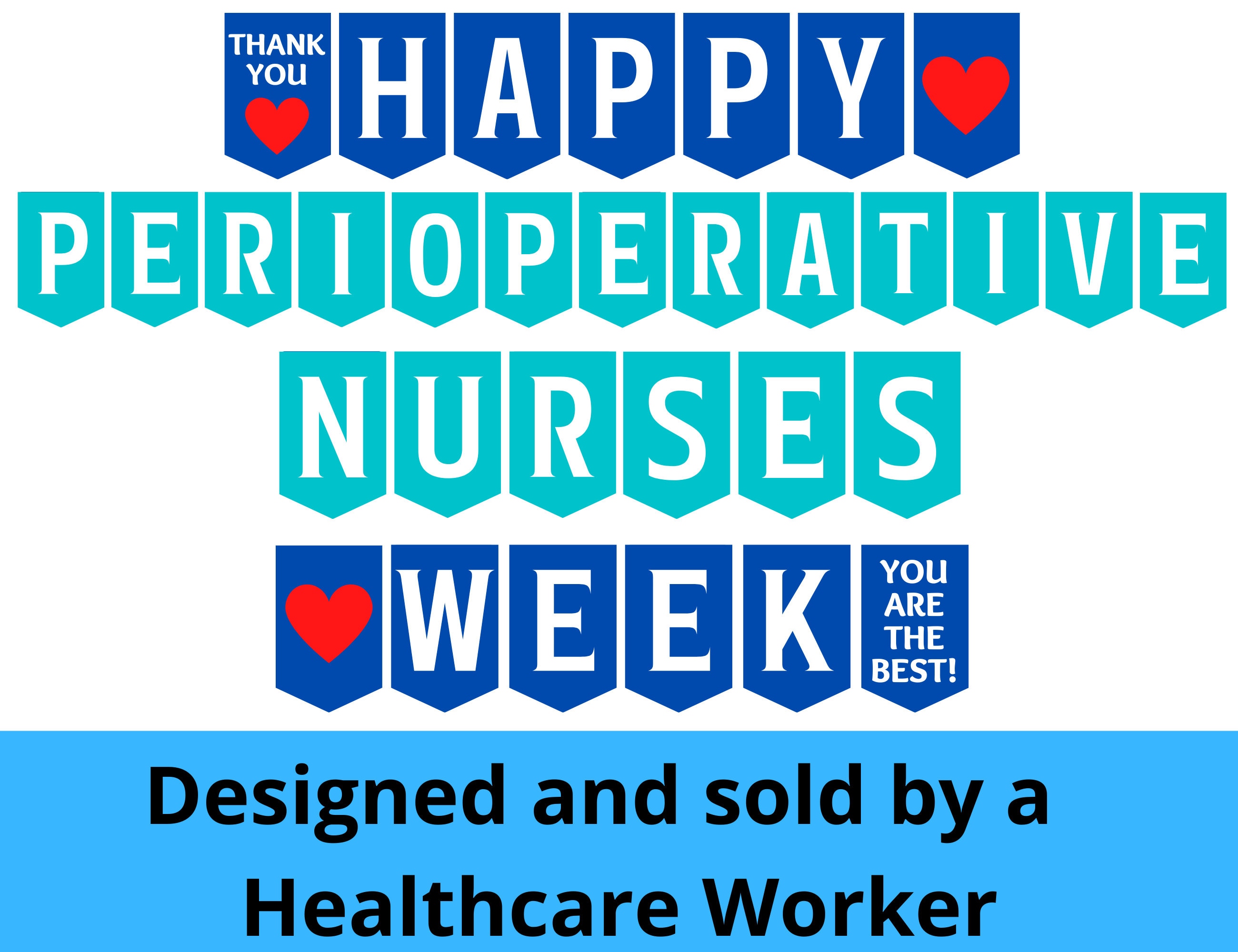 Perioperative Nurses Week Printable Banner Perioperative Etsy