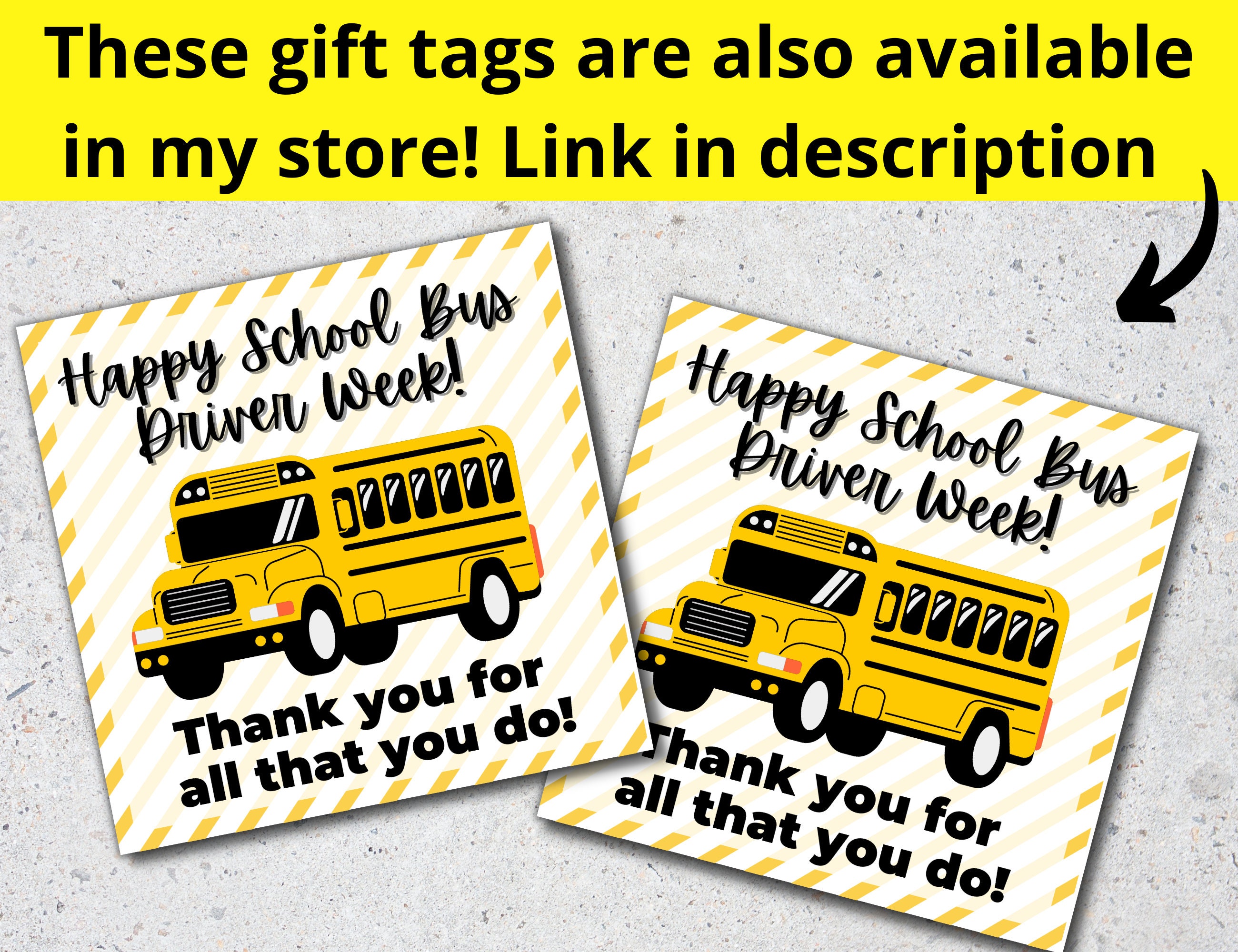 Bus Driver Appreciation Week Printable Banner, School Bus Driver Sign ...