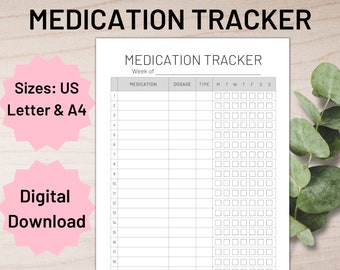 Blood Pressure Tracker Printable, Blood Pressure Log, Health Tracker, High/Low Blood Pressure record, Blood Pressure Chart, Heart Rate Log