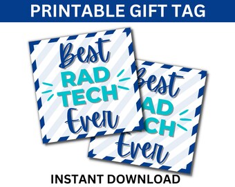 Tech Week Printable Labels Rad Tech Week Printable Gift Tags, Radiologic Technologist Week Tags ...