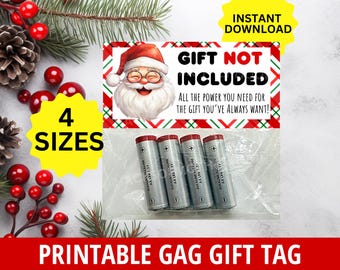 Funny Christmas Gag Gifts, White Elephant, Gift Not included, Funny Stocking Stuffer, Gag Gift Secret Santa, Gag gift for Adults, Teen, Kids