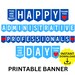 Happy EVS Week Banner - Pre-Strung Appreciation Decor For Environmental Services Team (Green & Black Glitter)
