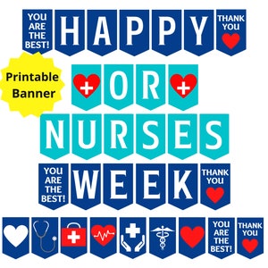 Operating Room Nurses Week Printable Banner, OR Nurse Week Sign, Operating Room Nurse Appreciation Week, OR RN Week, Nurse Appreciation