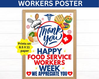 Plakat do druku z okazji Tygodnia Pracowników Gastronomii w Ochronie Zdrowia, Znak Doceniający Gastronomię, Prezent dla Pracowników Gastronomii w Ochronie Zdrowia, Tydzień Dietetyczny