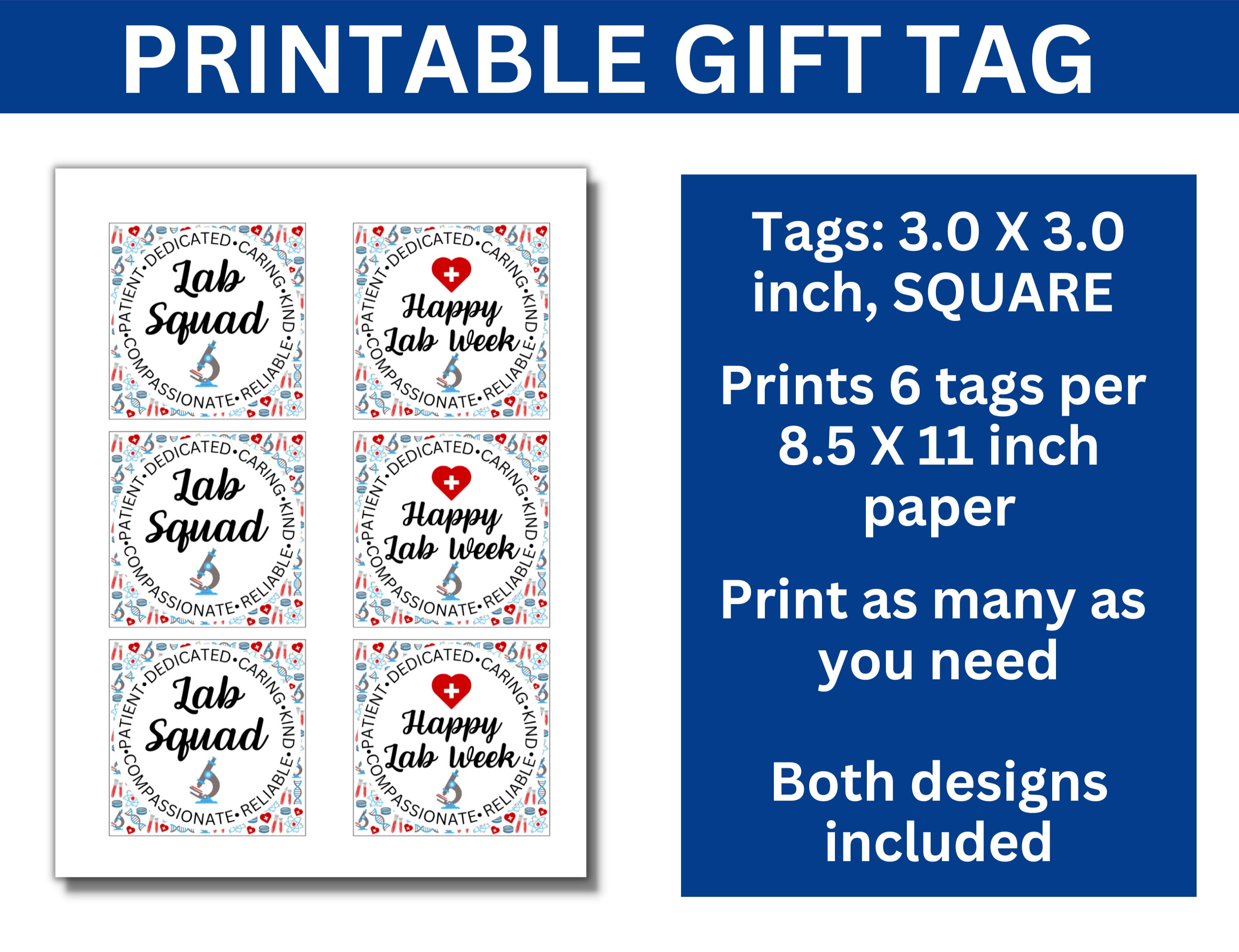 Lab Week Printable Bundle, Medical Laboratory Professionals Week Bundle ...
