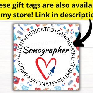 Sonographer Week Printable Bundle, Ultrasound Tech Gift, Sonography ...