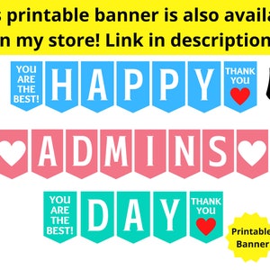 Administrative Professionals Day Printable Poster, Administrative ...