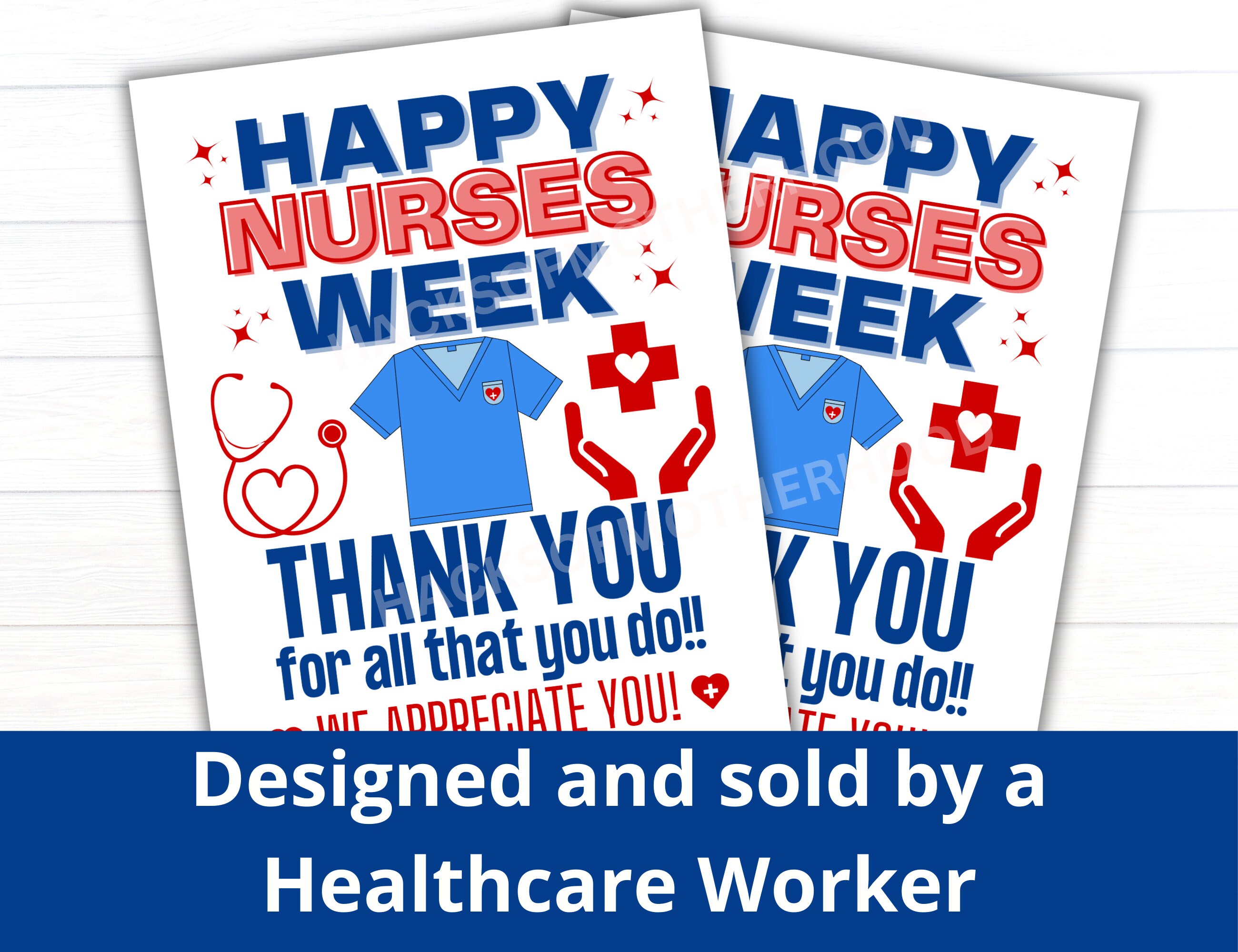Nurses Week Printable Poster, Happy Nurses Week Sign, Nurse ...