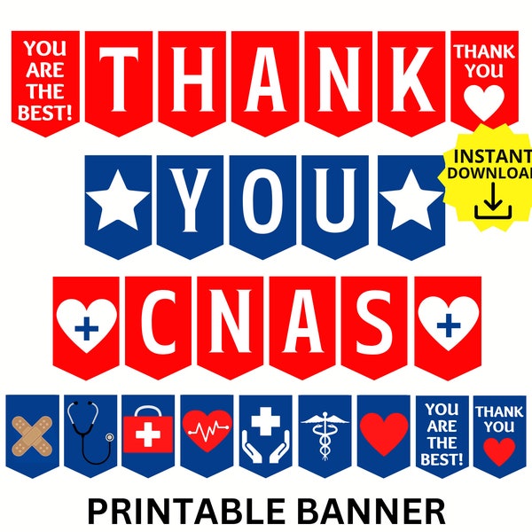 Certified Nursing Assistant Week Printable Banner, CNA Week Sign, CNA Appreciation Week, CNA Day, Nursing Assistant Appreciation