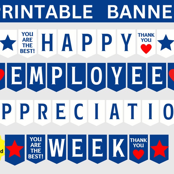 Employee Appreciation Week Printable Banner, Happy Employee Appreciation Week Sign, Employee Appreciation, Employee Recognition, Employee