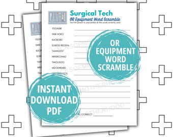 Surgical Scrub Tech Game, Medical Games, Surgical Technologist Week, Surgical Tech Appreciation, Surgical Tech Student, Surgical Tech Gift