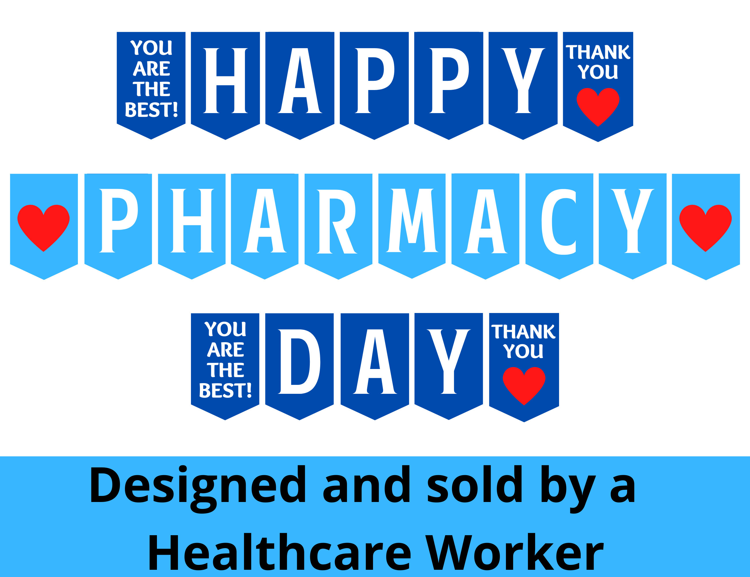 Pharmacy Day Printable Banner Happy Pharmacy Day Banner Etsy
