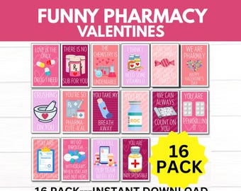 Funny Pharmacy Valentine's Day Cards, Pharmacy Pun Valentines, Pharmacist, Pharmacy Technicians Valentine, Healthcare Valentines, Medical