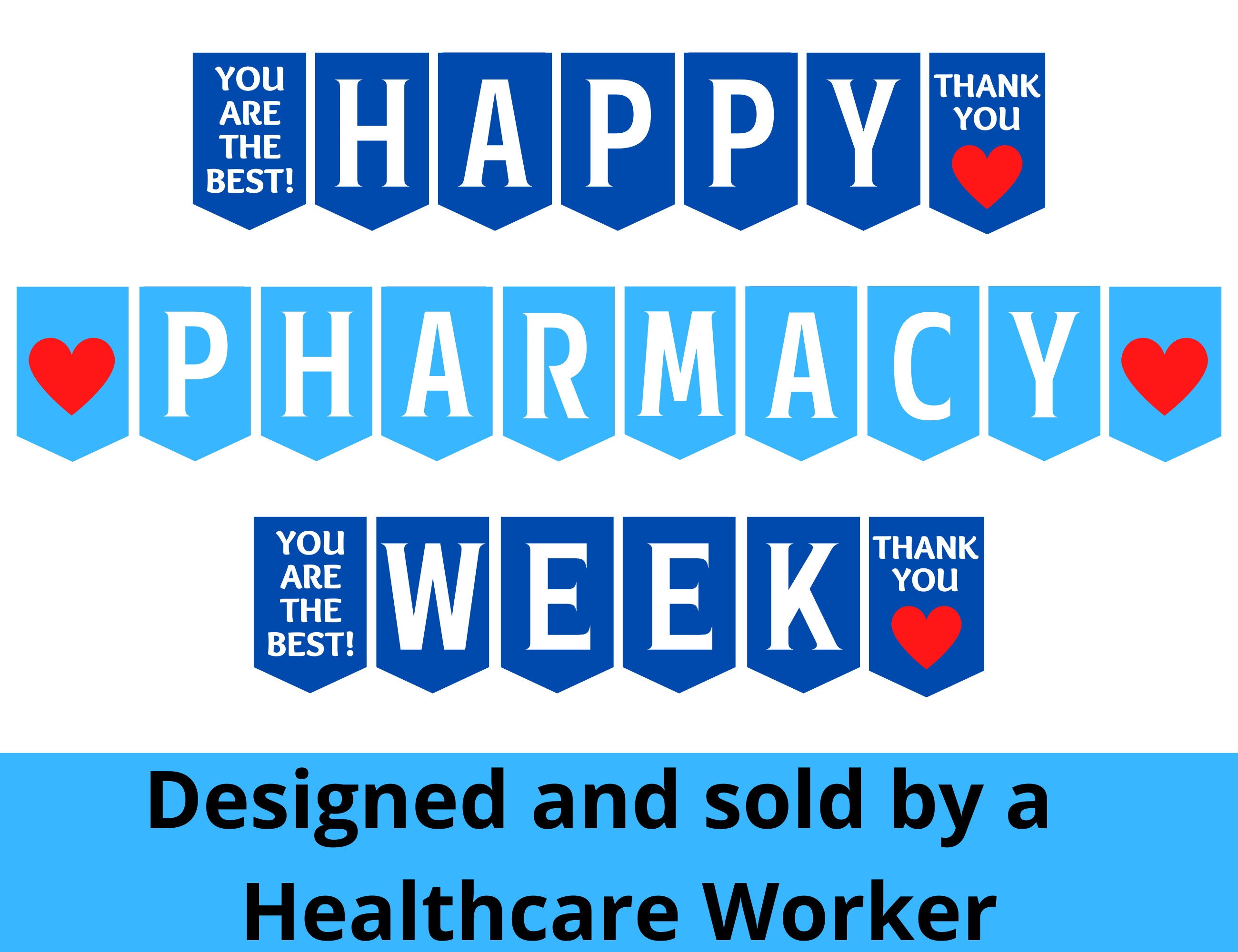 Pharmacy Week Printable Banner Happy Pharmacy Week Banner Etsy