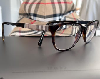 Burberry Eyeglasses B 2073 3164 Plaid Black Rectangular  display picture 1
