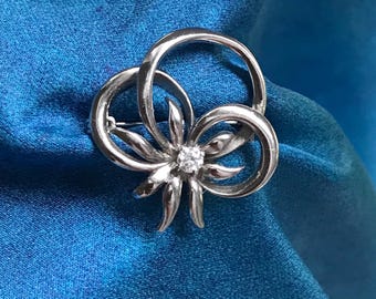 アンティーク 800 シルバー フィリグリー エーデルワイス フラワー