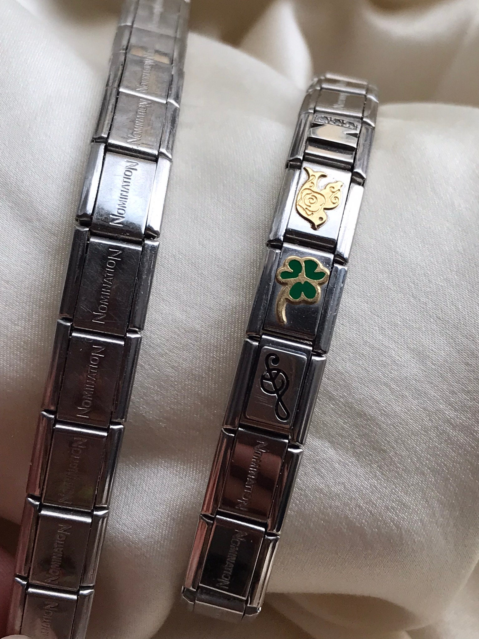 Stretchy Nomination Vintage Italian Bracelet With Themed