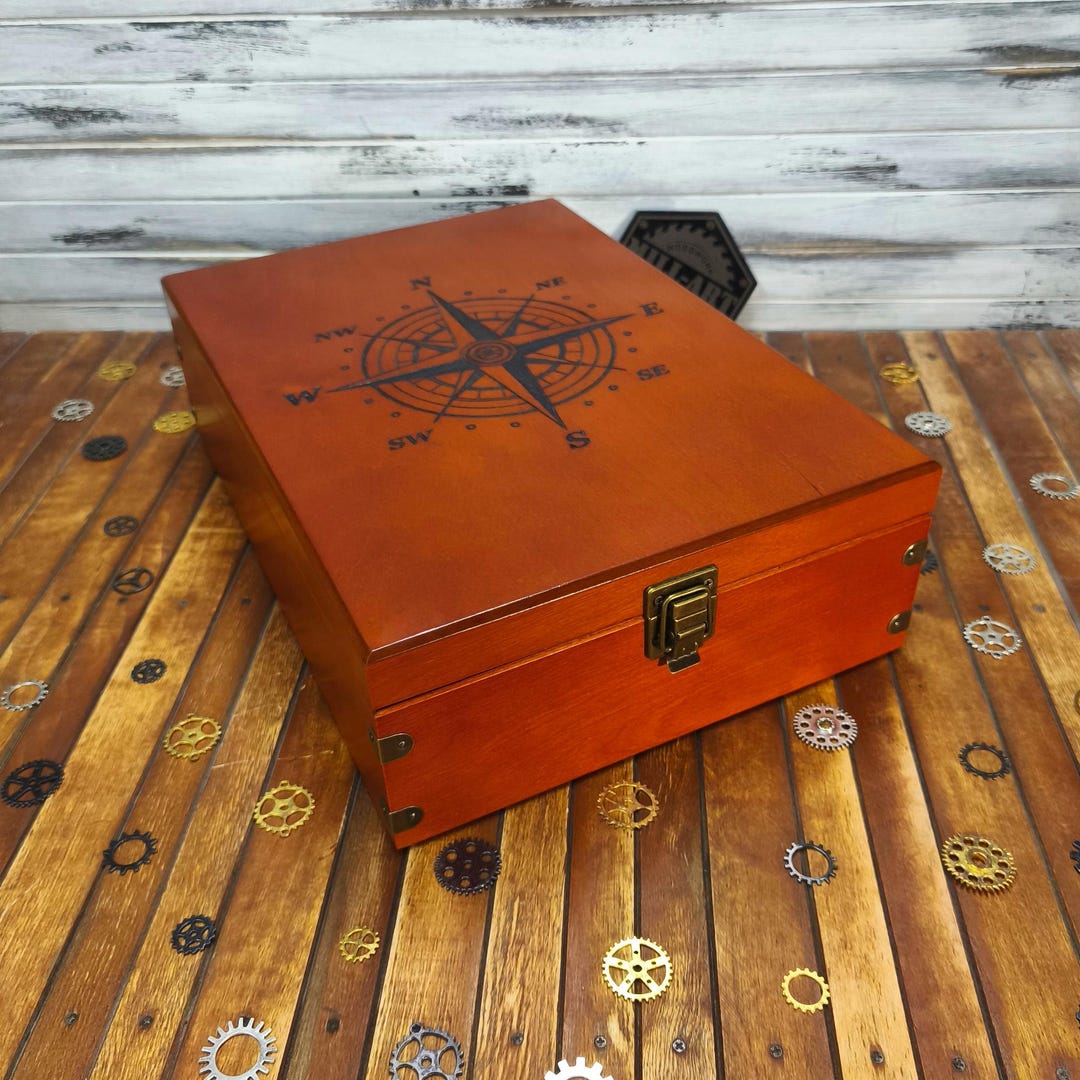 Wooden A4 Size Box, Wood Box for Paper Documents, Storage Box, Keepsake ...