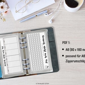 Kleingeld Spar Challenge I 3 Versionen I Einlagen A6 Budgetbinder Zipperumschlag und PERSONAL I PDF Download Vorlage Bild 5