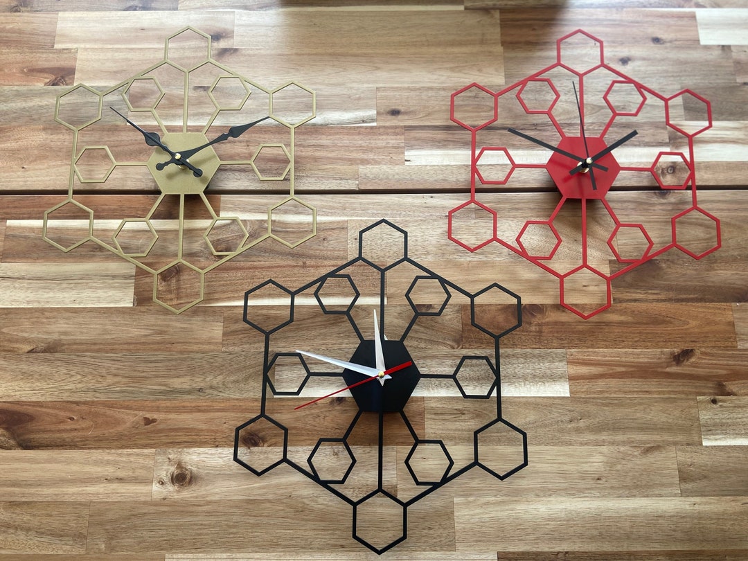Geometric Wall Clock - Etsy