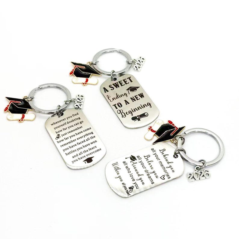 Personalized Graduation Keychain,stainless Steel Engraved Grad Keyring ...
