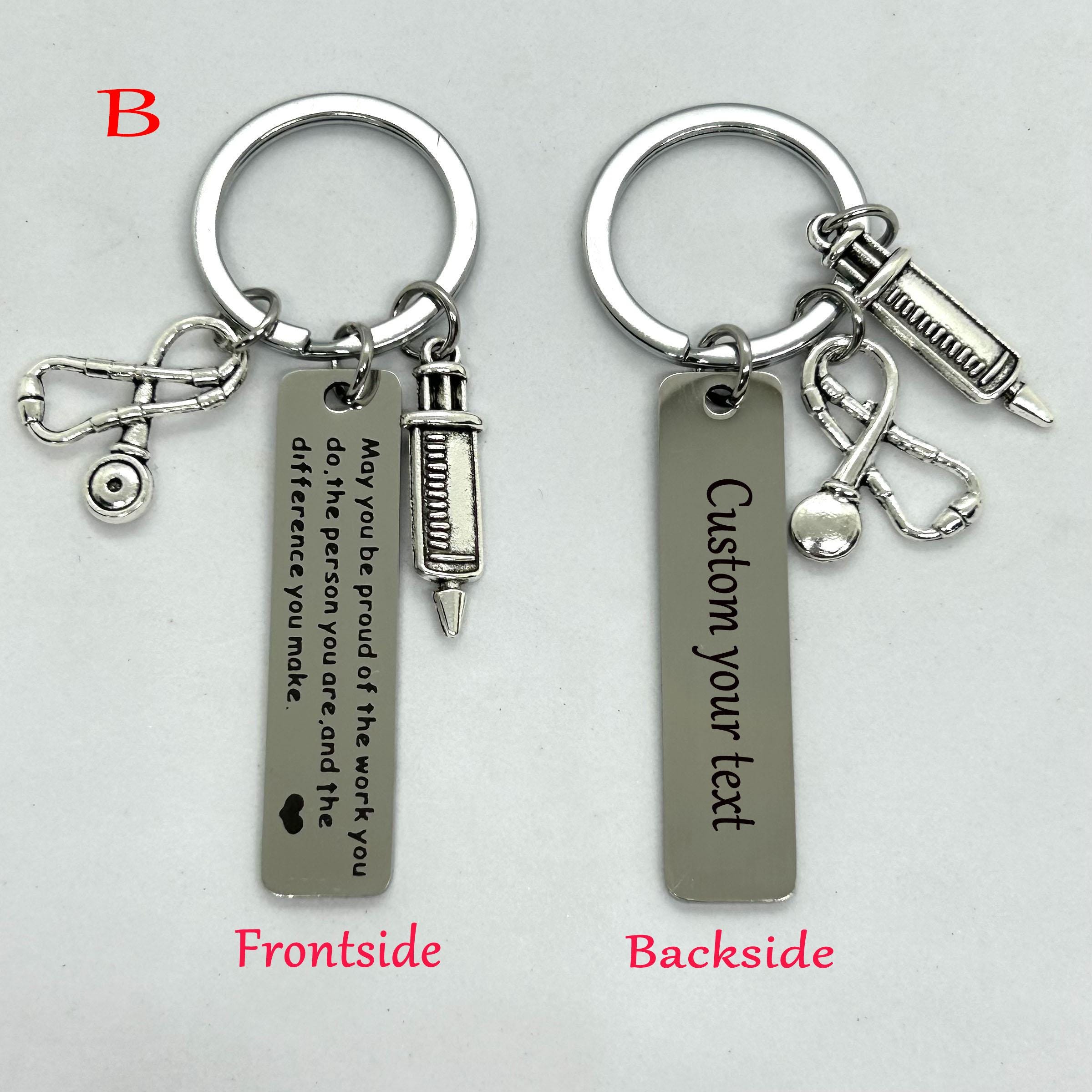 Personalized Nurse Keychain,nurses' Day Gift,christmas Gift for Nurses ...