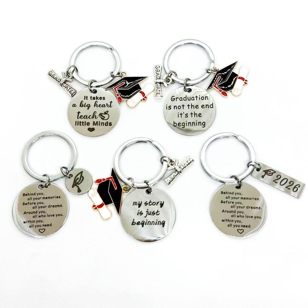 Personalized Graduation Keychain,stainless Steel Grad Keychains ...
