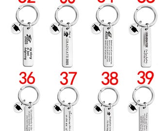 Graduation Gift for 2025,Graduation Gift for Her/ Him,Student Gifts,Campus Gifts,Personalized Graduation Keychain