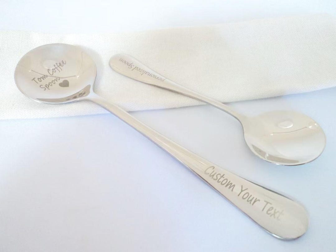 Spoon Writing Personalized Engraved Spoon ,stainless Steel Spoon,custom Text/logo ...