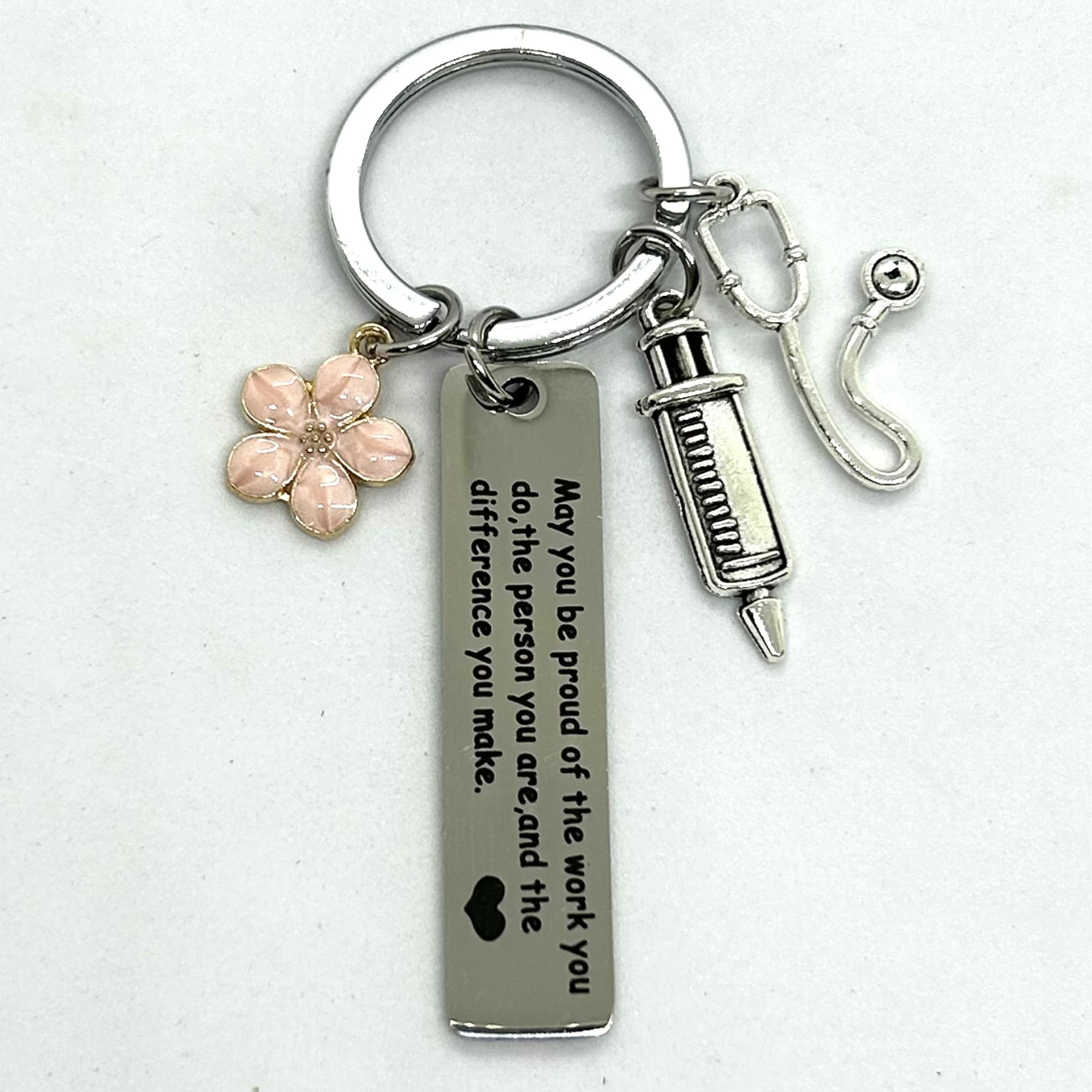 Personalized Nurse Keychain,nurses' Day Gift,christmas Gift for Nurses ...