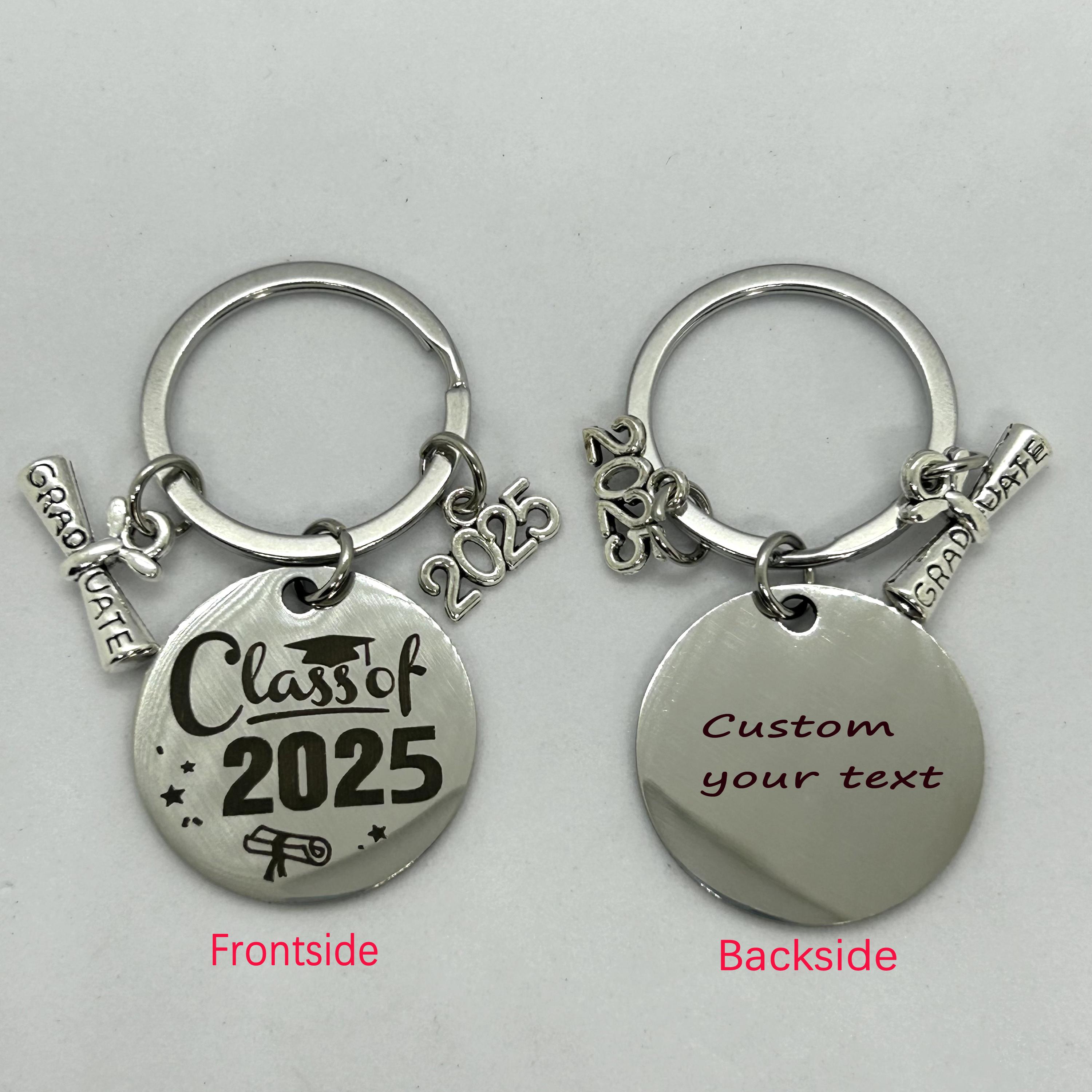 Personalized Graduation Gift Keychain , 2025 Trendy Graduate Key Ring ...