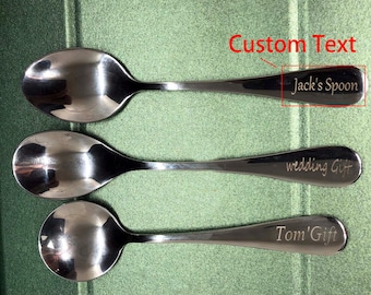 Personalized Engraved Spoon,Stainless steel spoon,Customized Spoon,Personalized gift,Mother's day gift, Birthday, Commemorate