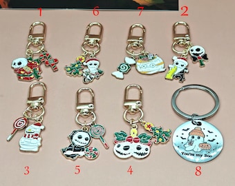 Customized Halloween Keychains,Personalized Christmas Keychains,Cute Alloy Keychains,Holiday Accessories, Christmas Gifts, Party Gifts