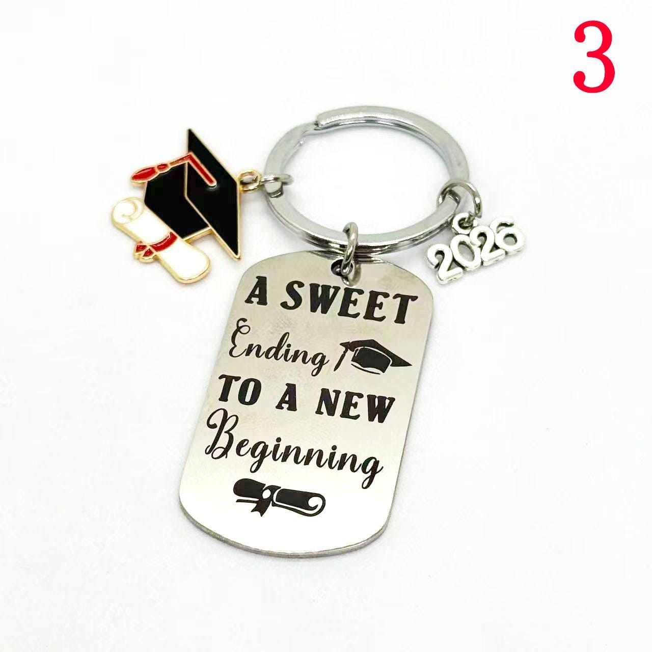Personalized Graduation Keychain,stainless Steel Engraved Grad Keyring ...