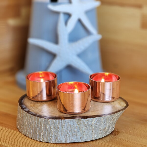 Candle Holder Copper Etsy