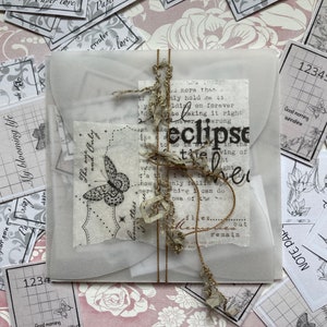Set di biglietti 15 pezzi, parti effimere, accessori per journaling, biglietti autoprodotti