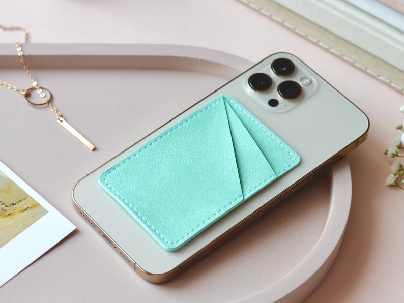 Phone Wallet Stick On. Cute Minimalist Wallet. Sticker Pocket Etsy