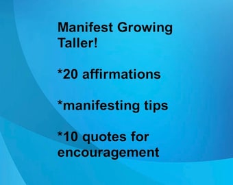 Manifest growing taller,manifestation guide,manifestation coach,law of assumption,law of attraction,neville goddard,affirmations,body goal